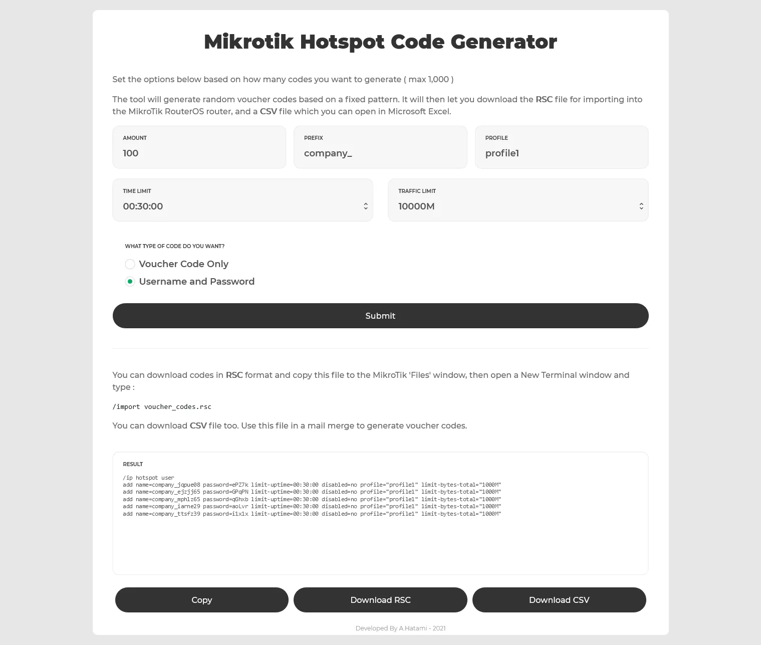 تولید اسکریپت Hotspot میکروتیک